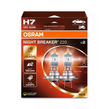OSRAM Automotive Halogen Lamp NIGHT BREAKER 220 H7 - PX26d / 64210NB220-2HB Automotive Lamp Onetrade